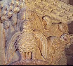 Capitel de aves de San Esteban de &Aacute;vila