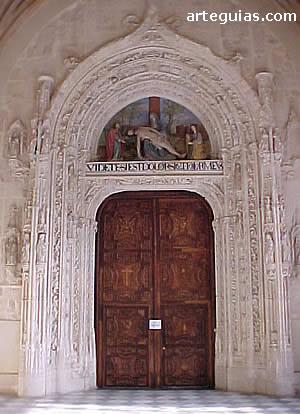G&oacute;tico madrile&ntilde;o: Puerta de la iglesia del Monasterio del Paular
