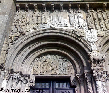 T&iacute;mpano de la Puerta de Las Plater&iacute;as. Catedral de Santiago de Compostela