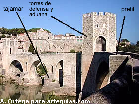 Principales partes de los puentes medievales