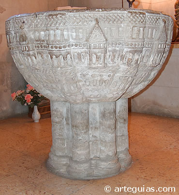 La de Redecilla del Camino (Burgos) es una de las mejores pilas rom&aacute;nicas de Espa&ntilde;a