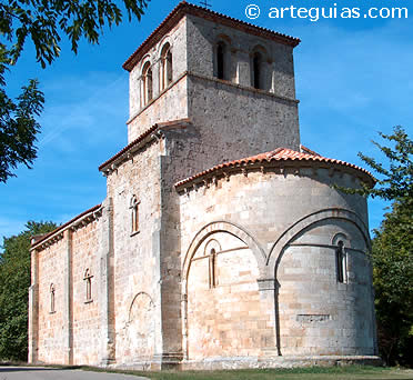 Monasterio de Rodilla: vista desde el sureste