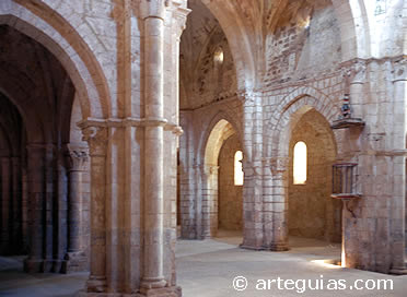 Interior del Monasterio de Sacramenia. Segovia