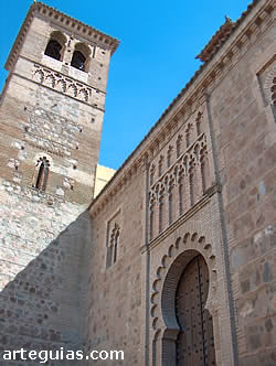 Fachada norte y torre de Santa Leocadia. Toledo