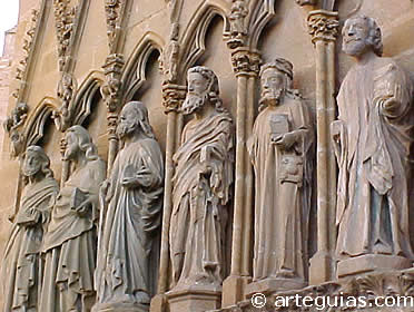 G&oacute;tico en Navarra: Grupo escult&oacute;rico de Santa Mar&iacute;a de Olite