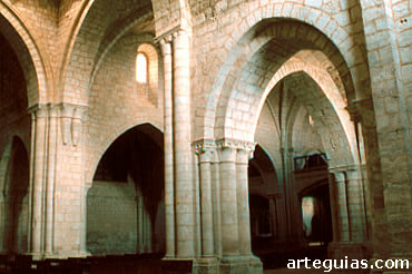 Interior de la iglesia del Monasterio cisterciense de Valbuena. Valladolid