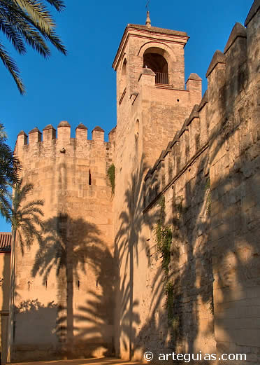 Detale del alc&aacute;zar de los Reyes Cristianos de C&oacute;rdoba, uno de los m&aacute;s bellos de Andaluc&iacute;a