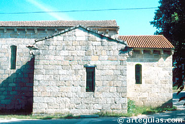 Iglesia de Angoares. Comarca del R&iacute;o Mi&ntilde;o