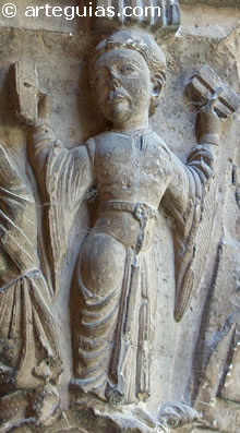 Bailarina. Claustro de la catedral de Tudela