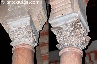 Capiteles romano y visigodo reaprovechados en el tramo de la Mezquita de C&oacute;rdoba que impuls&oacute; Abderram&aacute;n I