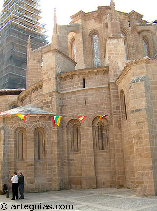 Imponente cabecera de la Catedral de Santo Domingo de la Calzada. Camino de Santiago de La Rioja