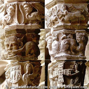 Joya del g&oacute;tico en Asturias: capiteles del Claustro de la catedral de Oviedo
