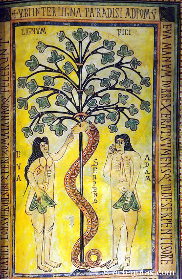 Ad&aacute;n y Eva. C&oacute;dice Emilianense