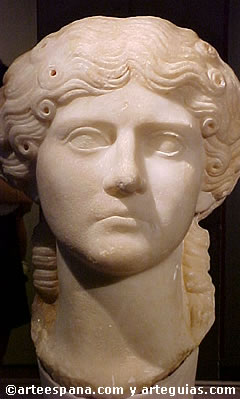 Hermoso retrato de dama romana