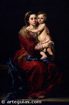 Pintura Barroca en Espa&ntilde;a; La Virgen del Rosario de Murillo