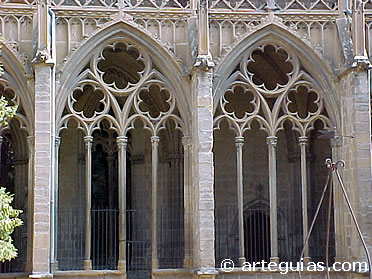Claustro g&oacute;tico de la Catedral de Pamplona