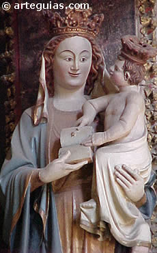 Virgen g&oacute;tica. Catedral de Pamplona