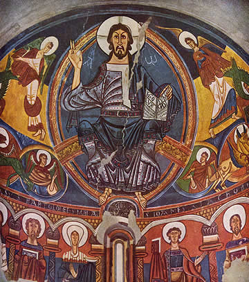 Frescos de Sant Climent de Ta&uuml;ll. MNAC