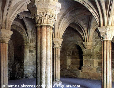 Sala Capitular del Monasterio de Carracedo, matriz de Casta&ntilde;eda durante el medievo