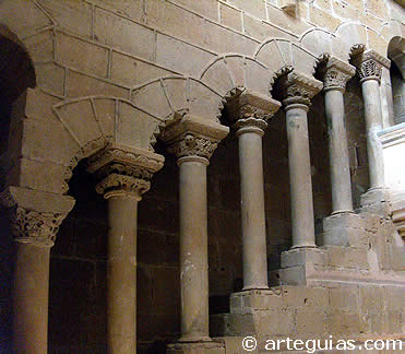 Escalera del refectorio del Monasterio de Rueda. Zaragoza