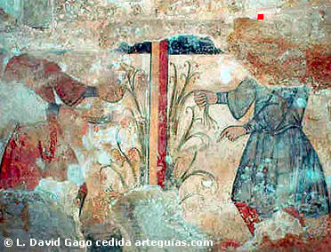 Pinturas murales en la Ermita de San Pelayo de Perazancas de Ojeda 
