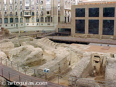 Ruinas del teatro romano de Zaragoza