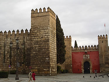 Entrada fortificada a los Reales Alc&aacute;zares de Sevilla