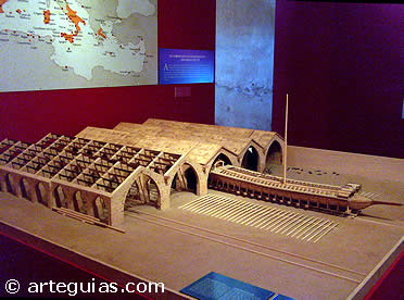 Maqueta de las atarazanas de Valencia, Siglo XIV.