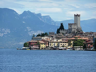 Castillo de Malcesine, junto al Lago di Garda, Italia