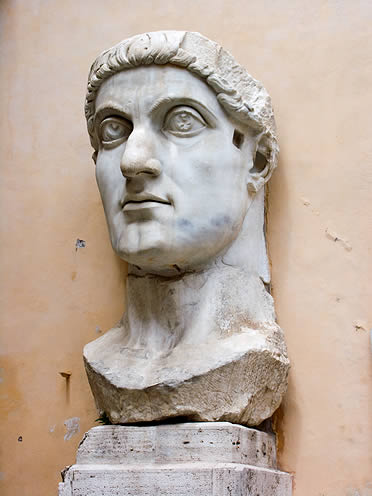 Busto de Constantino . Museo del Capitolio de Roma