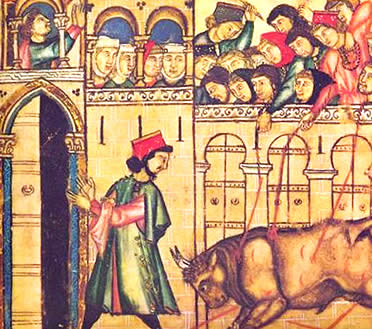 Espect&aacute;culo taurino en las Cantigas de Alfonso X el Sabio