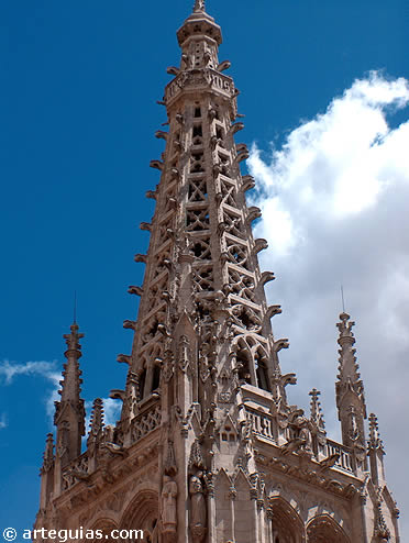 Pin&aacute;culos de la catedral de Burgos, obra de Juan de Colonia