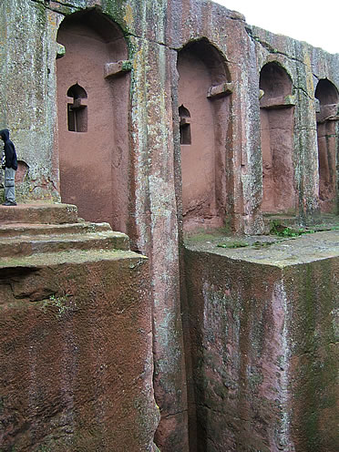 Iglesia rupestre en lalibela, Etiop&iacute;a