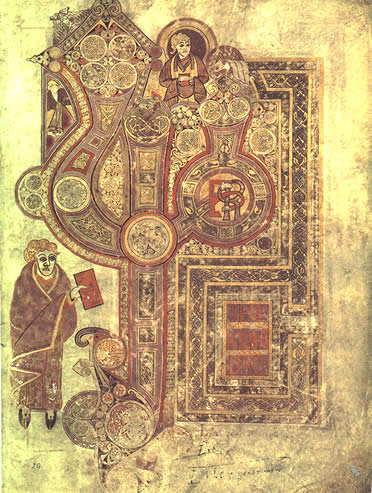 Arte irland&eacute;s: libro de Kells