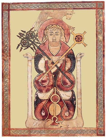 Miniatura irlandesa:  Evangelios de Lichfield