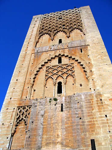 Alminar almohade de la Mezquita de Rabat