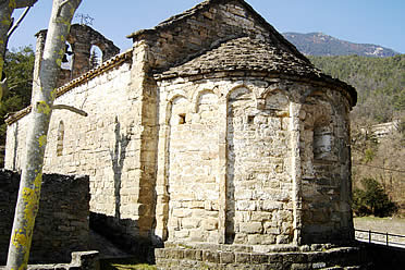 Santa Creu d'Ollers desde la cabecera