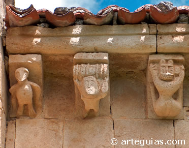 San Miguel de Cornezuelo. Algunos canecillos