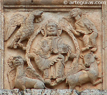 Pantocrator y Tetramorfos. Santib&aacute;&ntilde;ez-Zarzaguda