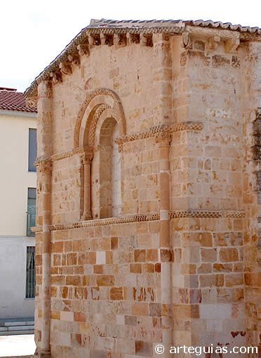 Testero plano en el &aacute;bside de Santo Tom&eacute;, Zamora