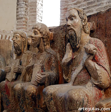 Detalle del Apostolado rom&aacute;nico que guarda la iglesia de San Juan de Alba de Tormes