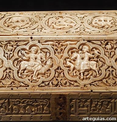 Arqueta de Leyre. Obra califal del siglo XI, poco antes de su desaparici&oacute;n