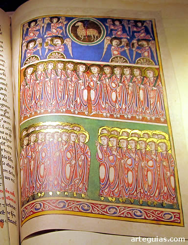 L&aacute;mina de un facs&iacute;mil del Beato de Carde&ntilde;a