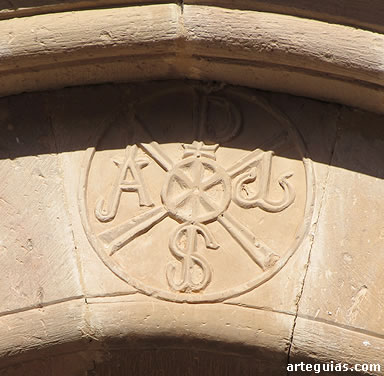 Crism&oacute;n en la iglesia de Veruela, t&iacute;pico del rom&aacute;nico aragon&eacute;s y navarro