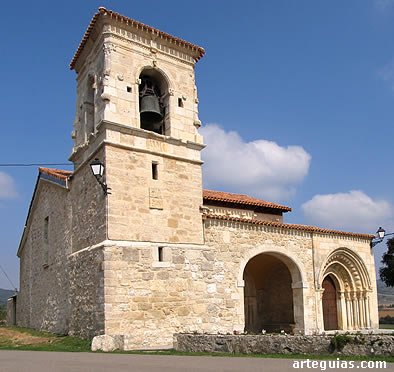 Iglesia de Uzquiano, representativa del rom&aacute;nico en el Condado de Trevi&ntilde;o
