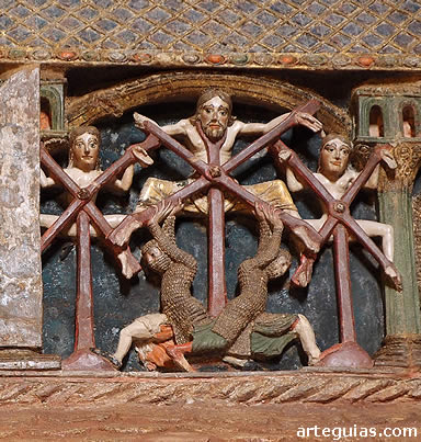 Martirio de los Santos Vicente, Sabina y Cristeta por los romanos en el siglo IV