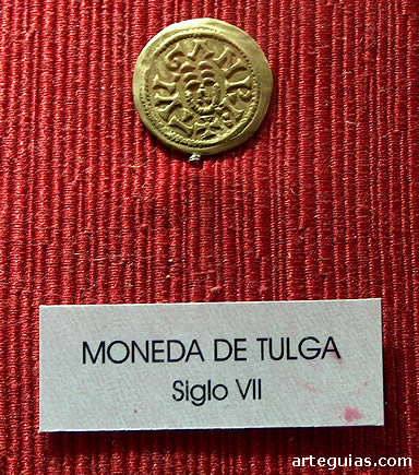 Moneda del rey Tulga, hallada en Rec&oacute;polis, Guadalajara