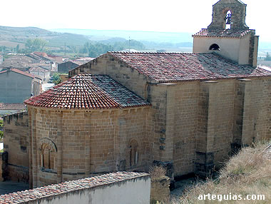 Iglesia de Santa Mar&iacute;a de la Concepci&oacute;n de Och&aacute;nduri, desde el noreste