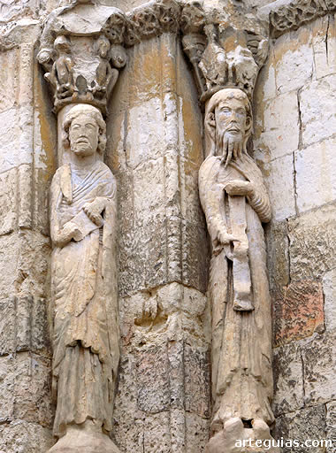 Detalle del p&oacute;rtico de San Mart&iacute;n de Segovia