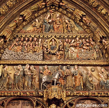 Iglesia de Santa Mar&iacute;a de los Reyes de Laguardia: portada g&oacute;tica